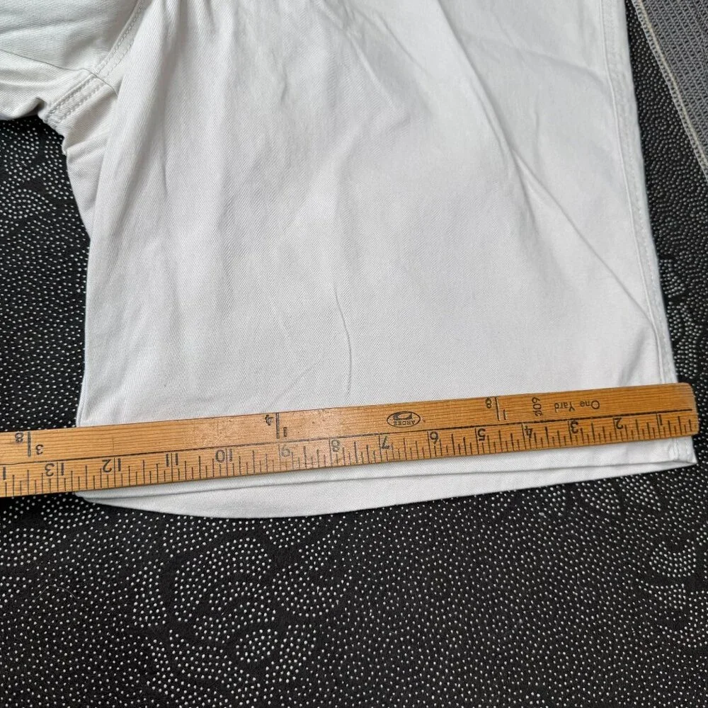 Gloria Vanderbilt Shape Effect High-Rise Bermuda Shorts 24W Beige Cotton Blend W - Picture 9 of 12